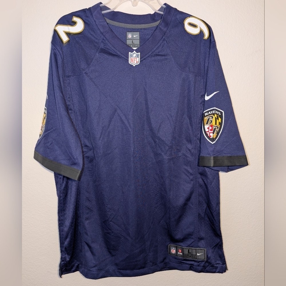 Baltimore Ravens #92 blank NFL Jersey; Size Large